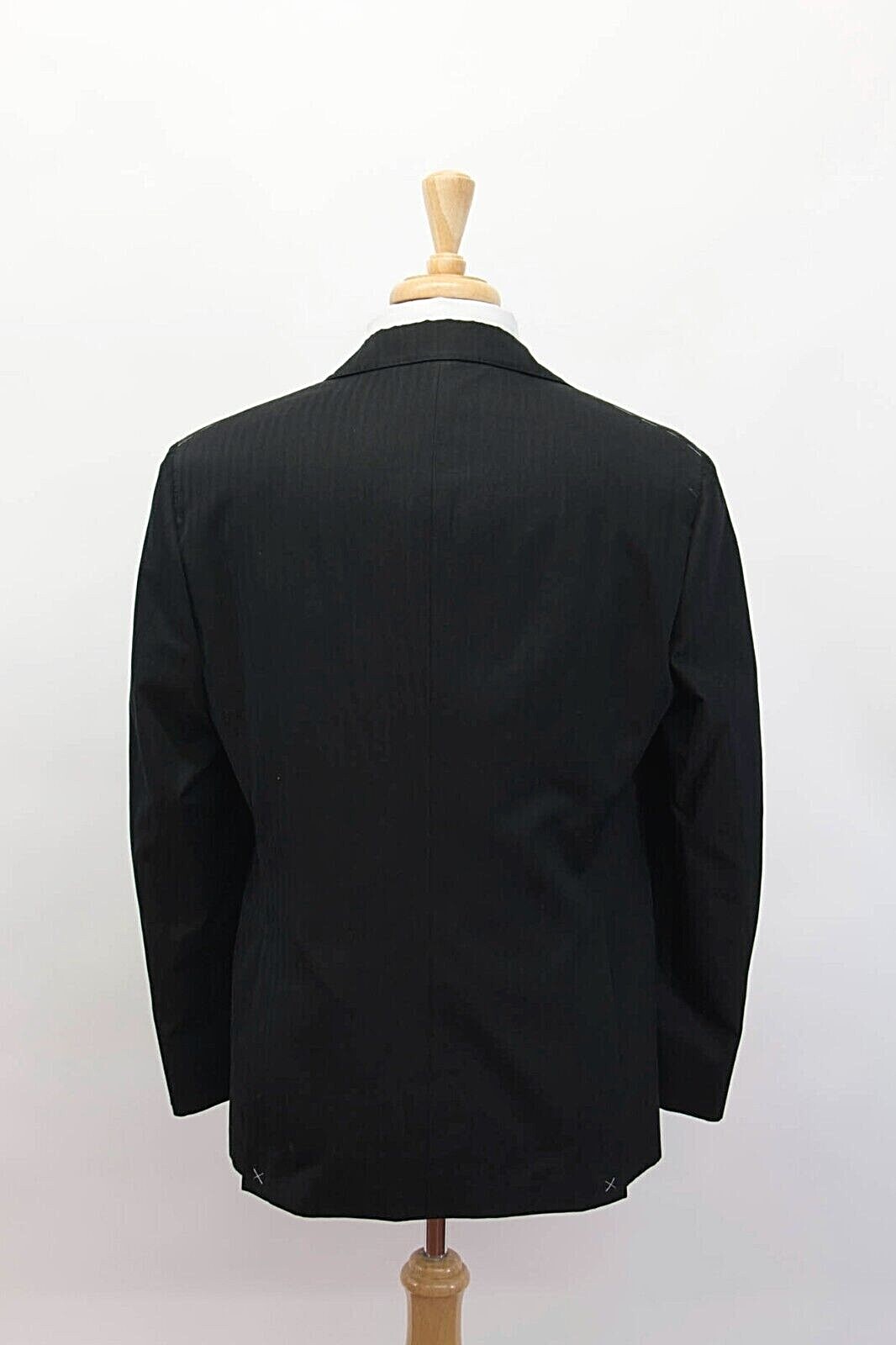 Pre-owned Brunello Cucinelli $5495  Men's Herringbone 2-piece Tuxedo Suit A238 In Black