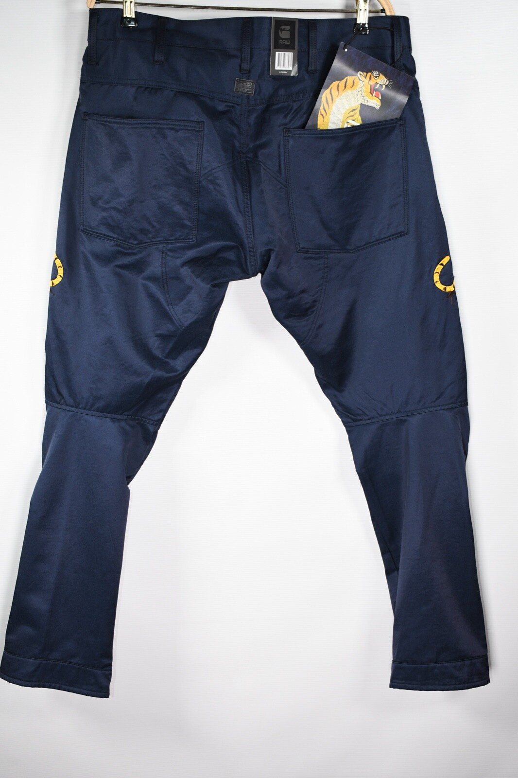 Pre-owned G-star Pharrell Williams 3d Tapered Muay Thai Sateen Men's Jeans W36/l32 In Blue
