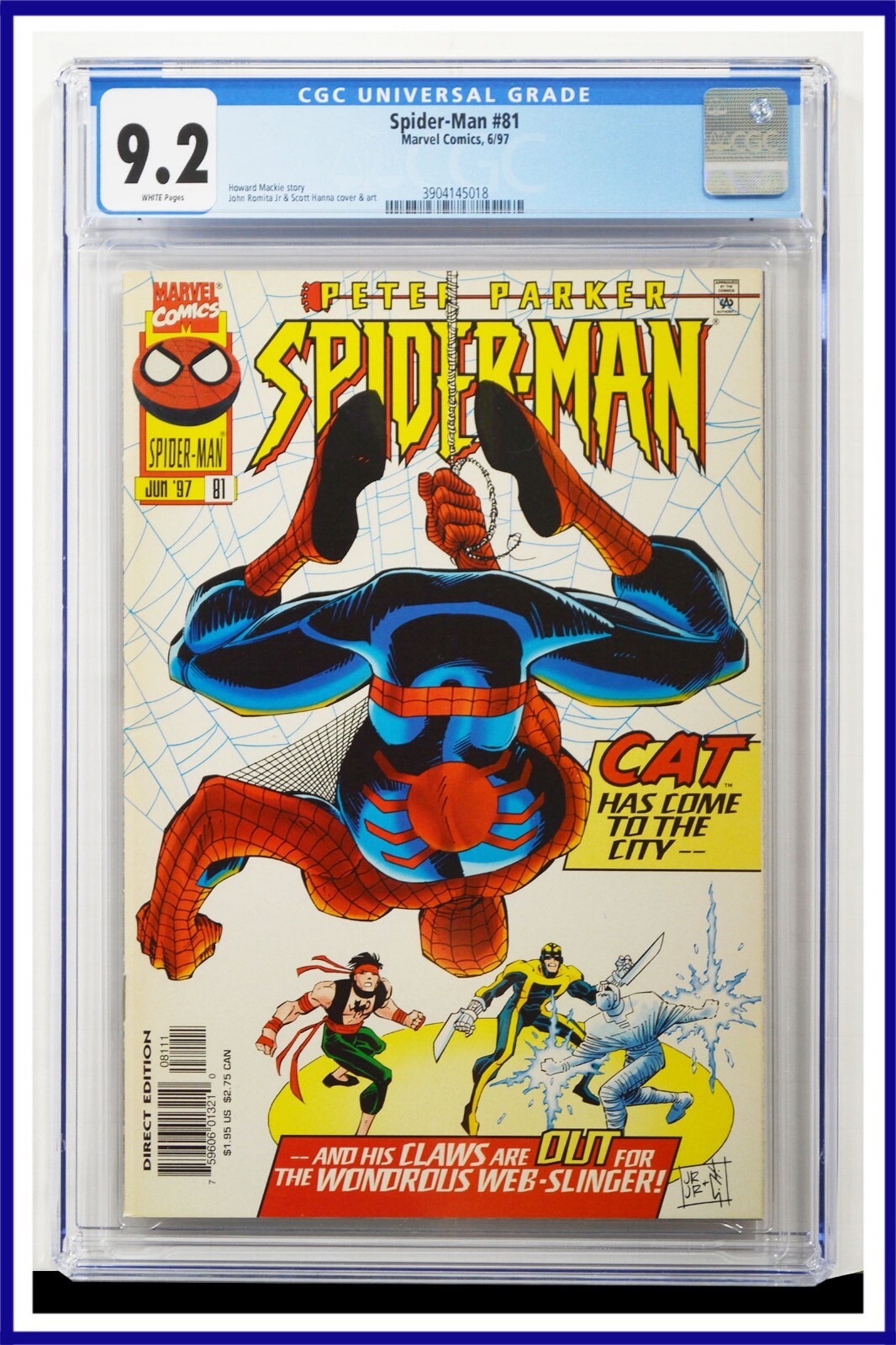 Spider-Man #81 CGC Graded 9.2 Marvel June 1997 White Pages