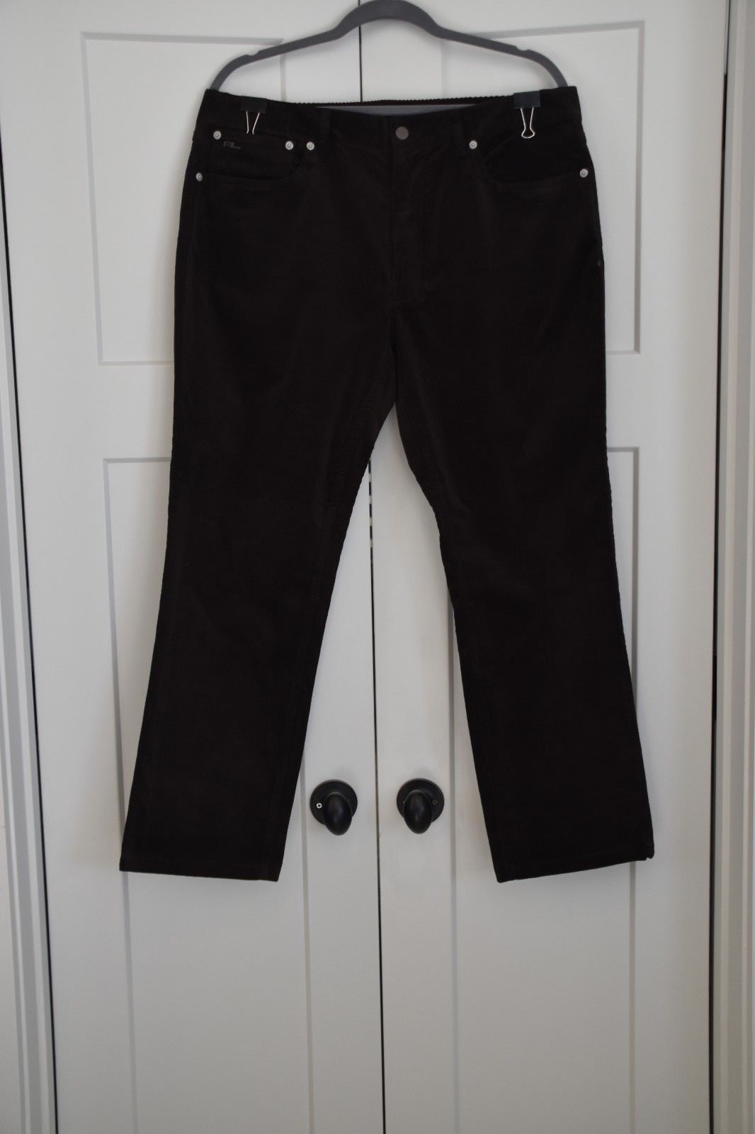 パンツ Polo RalphLauren Black Corduroy Slacks Polo Ralph Lauren 36 x 34 Black Corduroy Classic Fit Cords