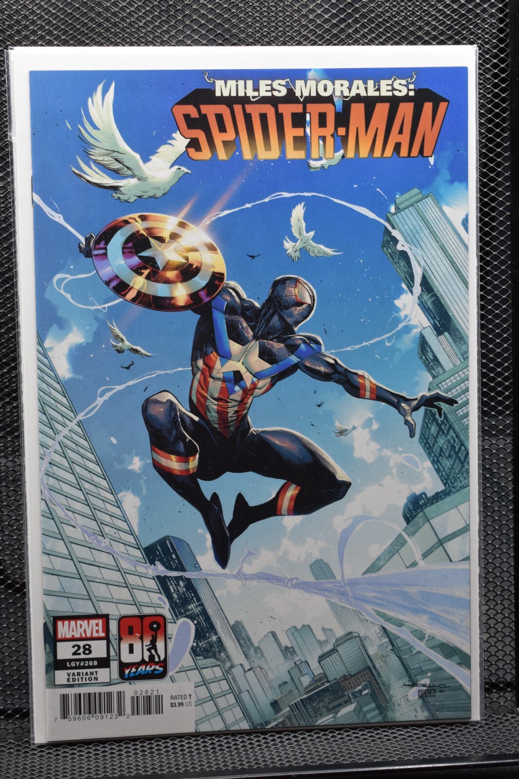 Miles Morales: Spider-Man #28 LGY #268 Captain America 80