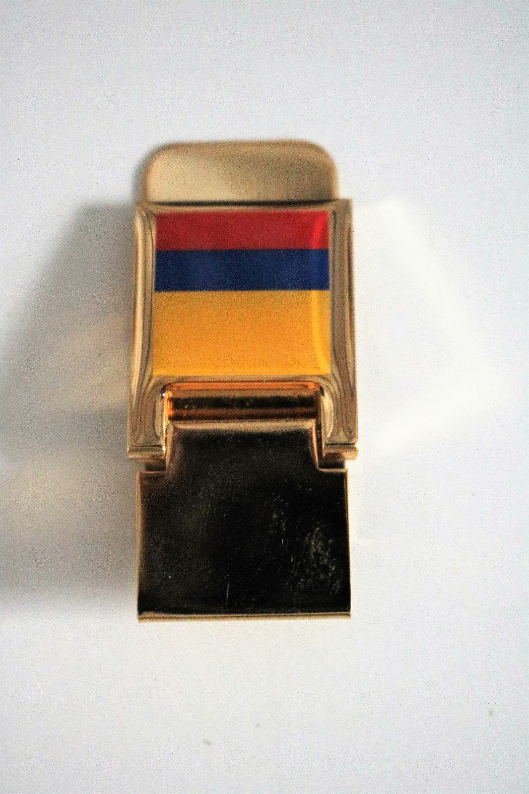 Columbia Flag Gold Plated Money Clip with original box