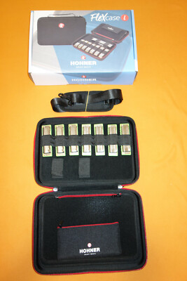 New HOHNER ROCKET AMP SET 7 HARMONICA A Bb C D E F G w FLEXCASE live & studio