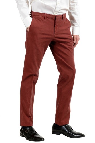 Pre-owned Hugo Boss "hanry-d" Men's Slim Stretch Two Button Suit Us 38r It 48r In Multicolor
