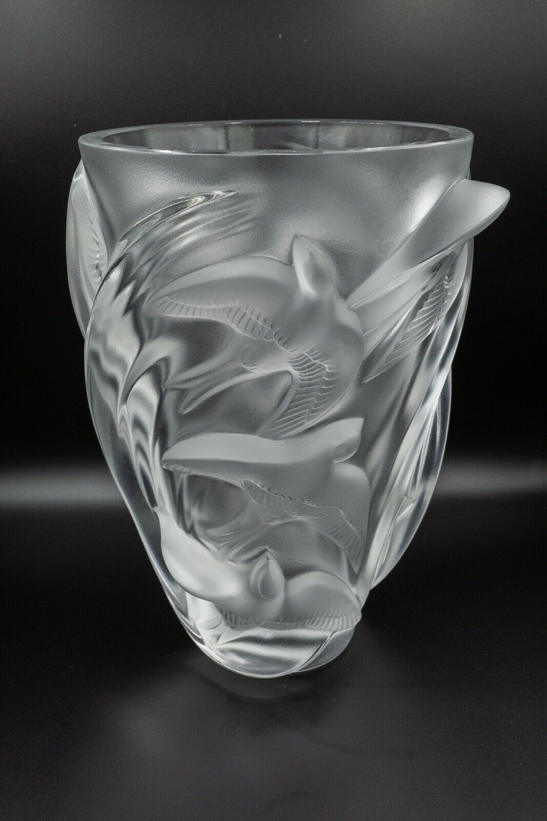 LALIQUE 波模様 クリスタル皿 LALIQUE 波模様 クリスタル皿 LALIQUE 送料無料 ◇ ガラス工芸