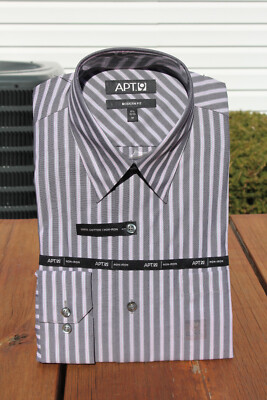 APT. 9 Mens 100% cotton dress shirt, smokey quartz