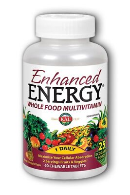 Kal Enhanced Energy Adult-Mango Pineapple 60 Chewable