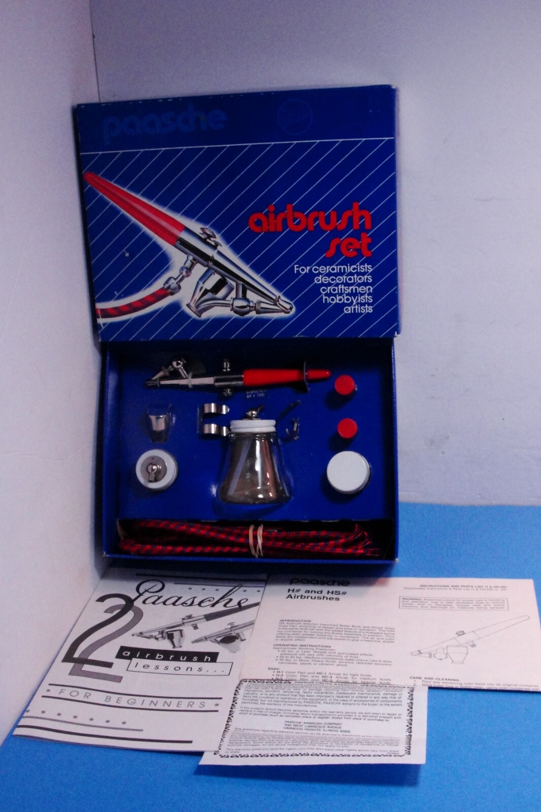 【H】 New Paasche Airbrush Set Type H-Set Complete # 185711 | eBay