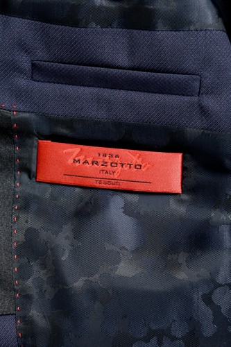 Pre-owned Hugo Boss "auerd/himins" Men's 100% Wool Blue One Button Suit