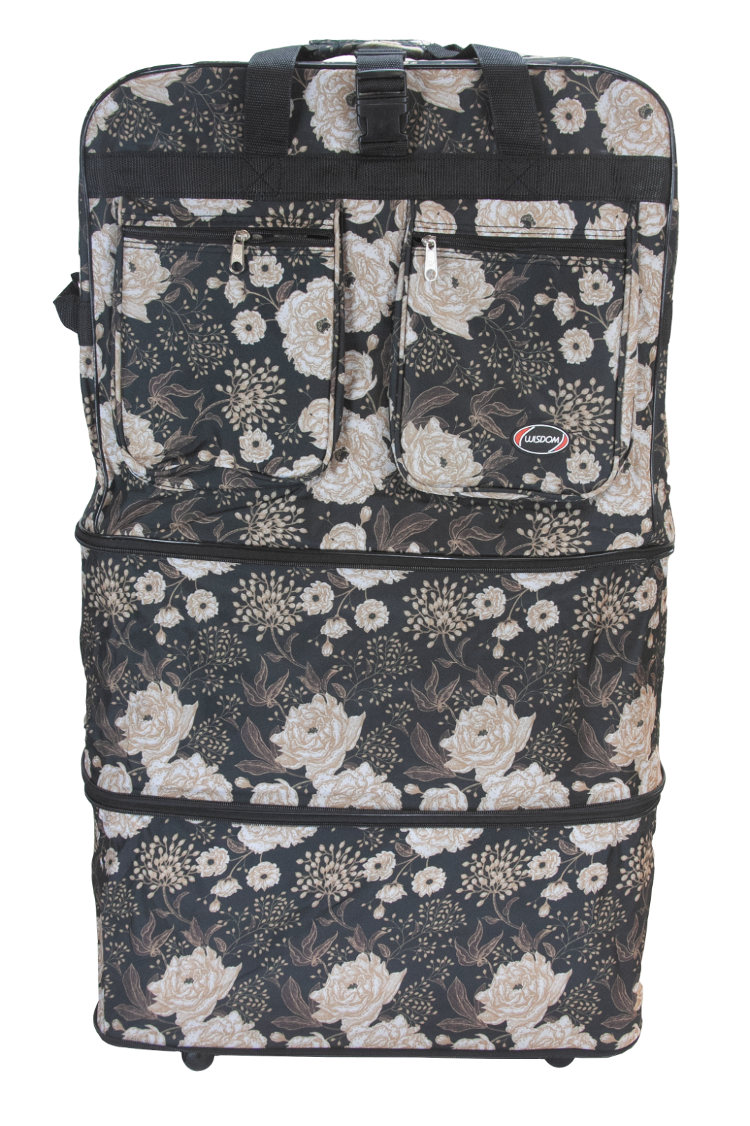 30"/36"/40" Expandable Rolling Duffel Bag Wheeled Spinner Suitcase Luggage     