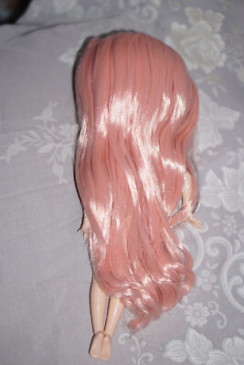 Brand NEW NUDE BLYTHE Doll with PINK LONG HAIR 4 EYE COLORS with pull string