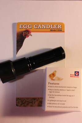 FARM INNOVATOR 3350 CHICKEN POULTRY EGG INCUBATOR BATTERY LED CANDLER LIGHT LAMP