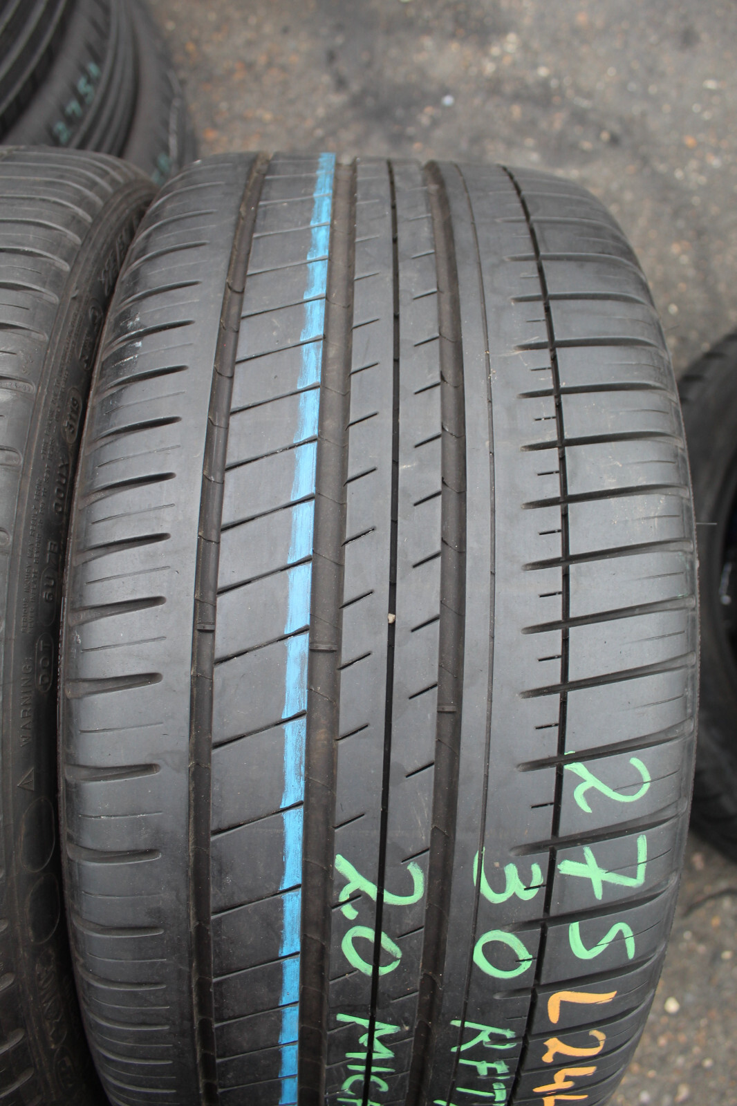 275 30 20 Michelin, RunFlat, MOE, 97Y x2 A Pair 6.4mm (F1_tyres) L2448