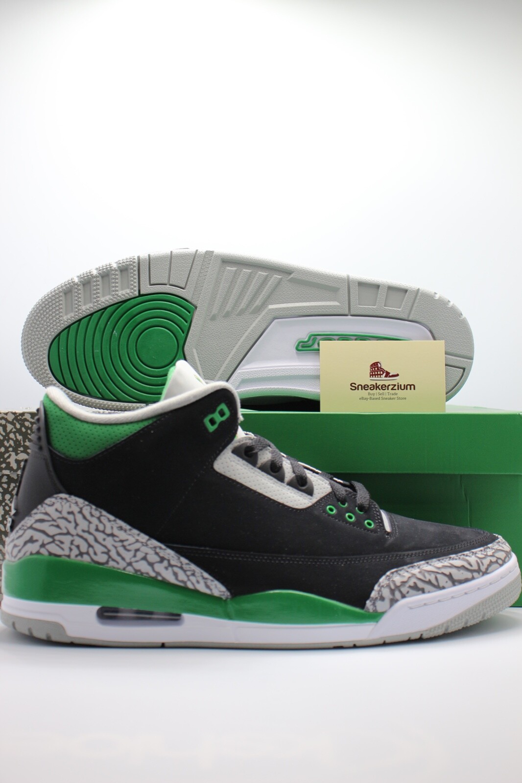 Pre-owned Jordan Nike Air  3 Retro Pine Green Ct8532-030 Men's Sizes 398614-030