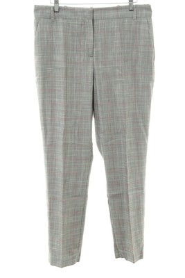 JAKE*S Bundfaltenhose Damen Gr. DE 38 wollweiß-schwarz-karminrot schlichter Stil