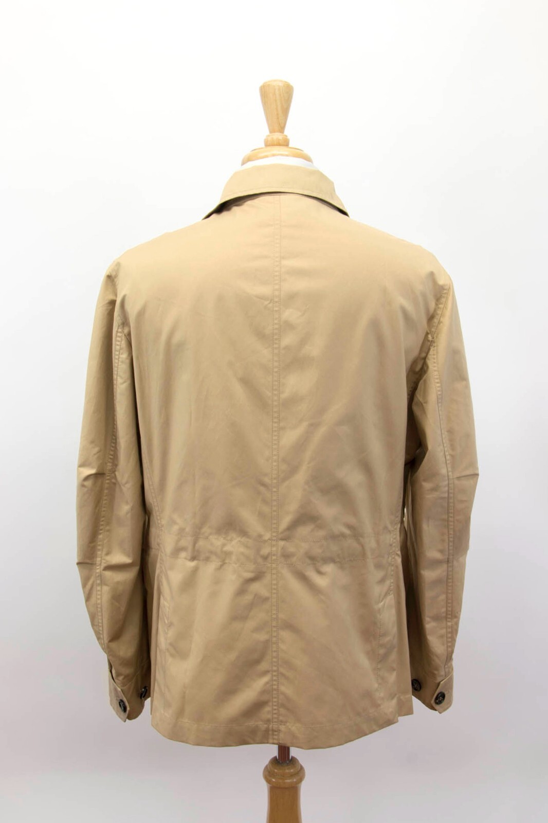 Pre-owned Brunello Cucinelli Nwt$3995  Men's Utility Jacket W/logo Engraved Hardware A248 In Beige