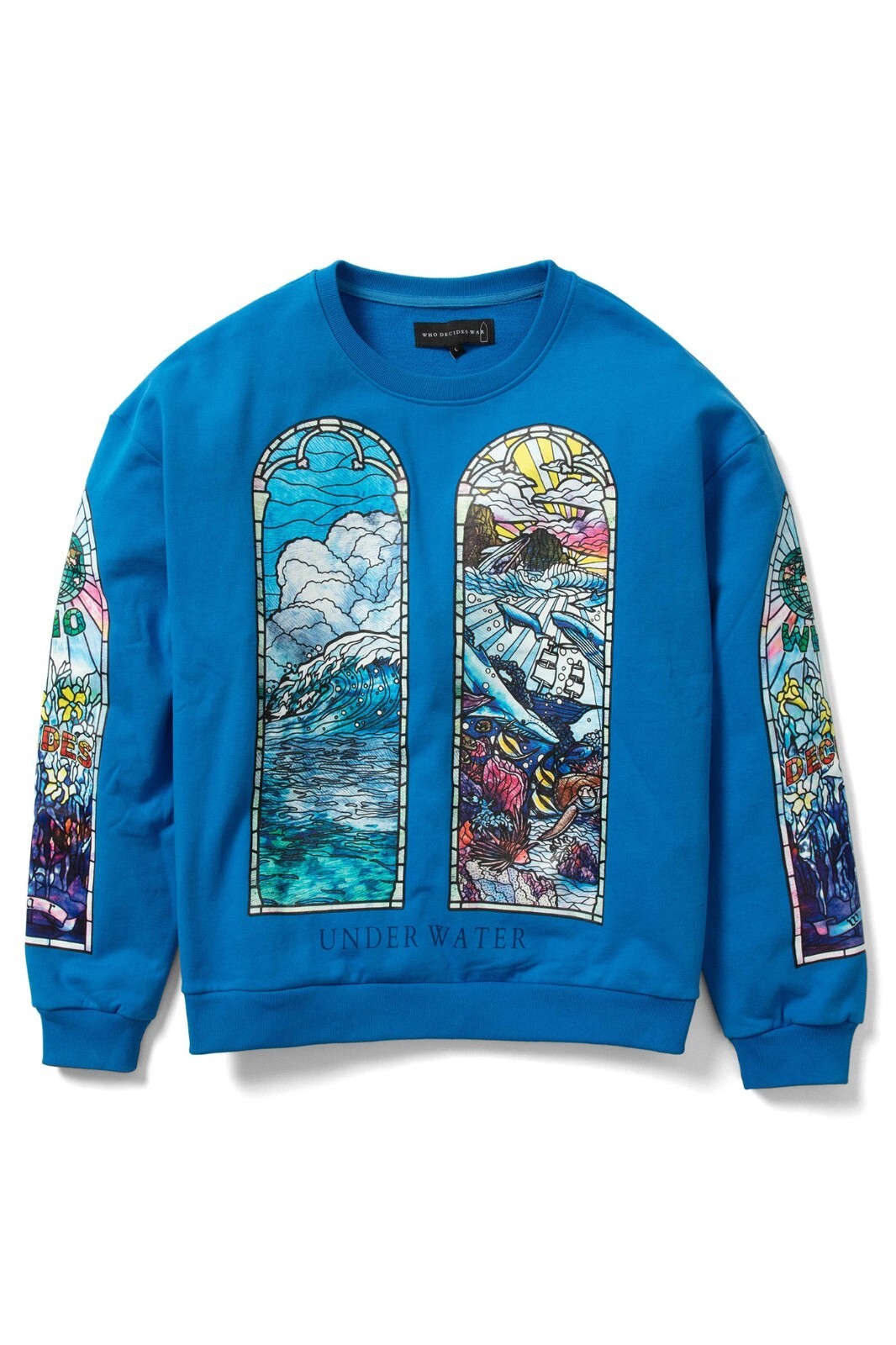 Pre-owned Who Decides War Sandy Land Pullover Sweatshirt In Blue Size Medium