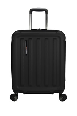 Traveler's Choice 20'' Carry-On Expandable Spinner Suitcase BLACK