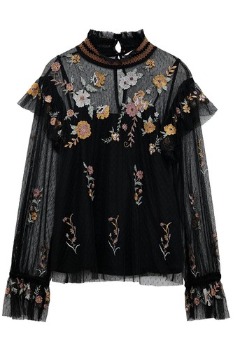 ももたろうSALE中‼️ 　TULLE FLOCKYLAYEREDTOPS Flocky Tulle Turtle Top - SALE