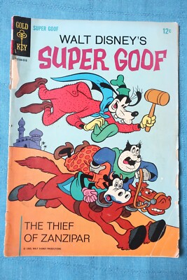 Super Goof Issue No 1 Comic Book Walt Disney 1965 Thief of Zanzipar Gold Key
