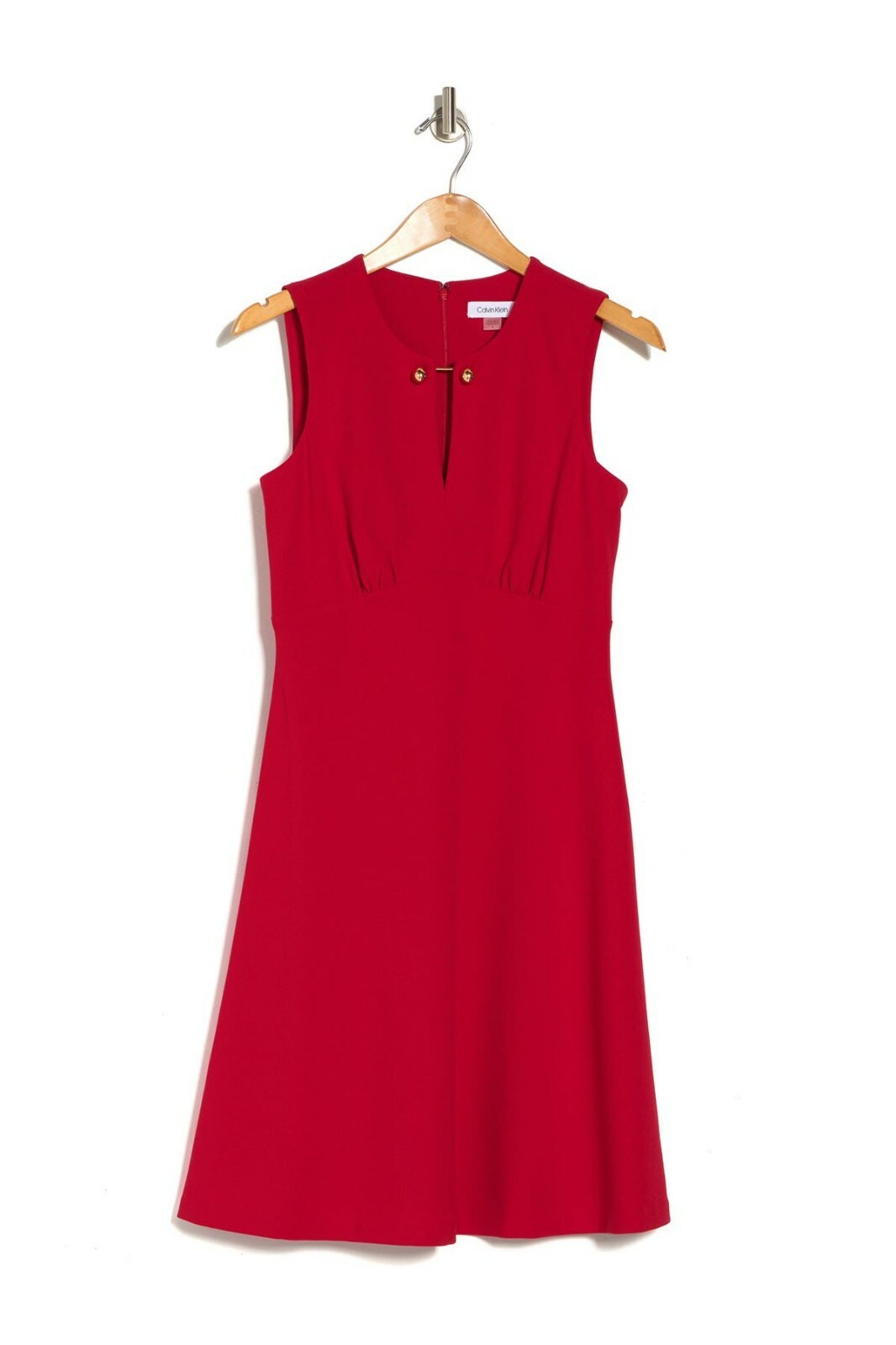 

Платье А-силуэта Calvin Klein NWT RED со стильной фурнитурой, размер 6., Красный