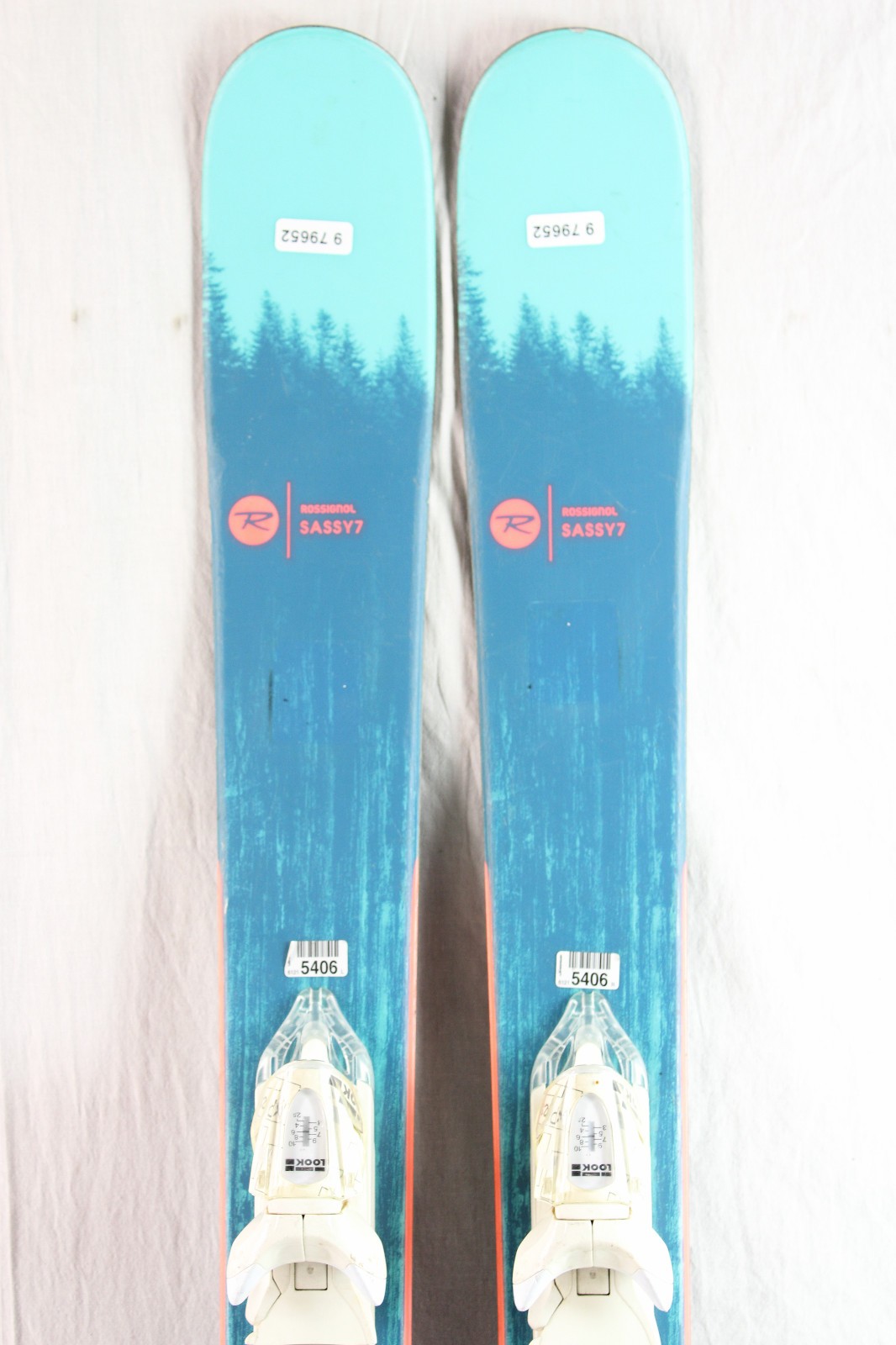 19-20 Rossignol Sassy7 Used Womens Skis w/Bindings 140cm