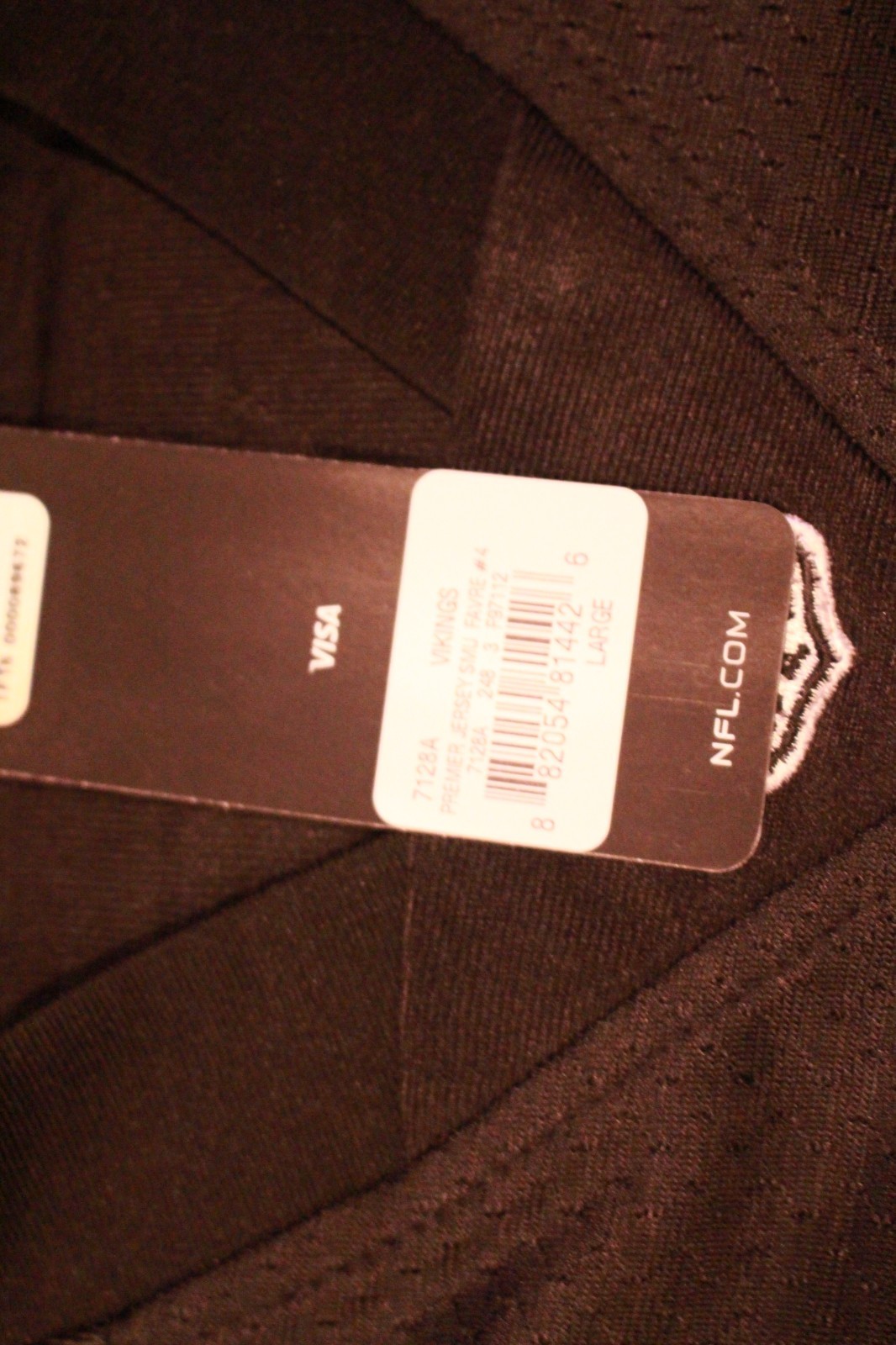 Brett Favre Signed Autographed Black Vikings Jersey