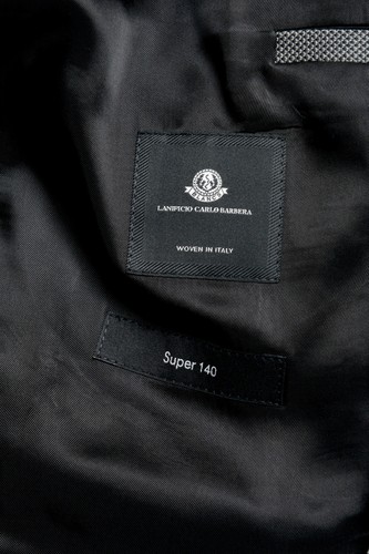 Pre-owned Hugo Boss "reyno4/wave2" Men's 100% Wool Extra Slim Gray Two Button Suit