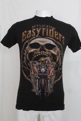 AFFLICTION MENS EASYRIDERS BON T-SHIRT BBLV A11785