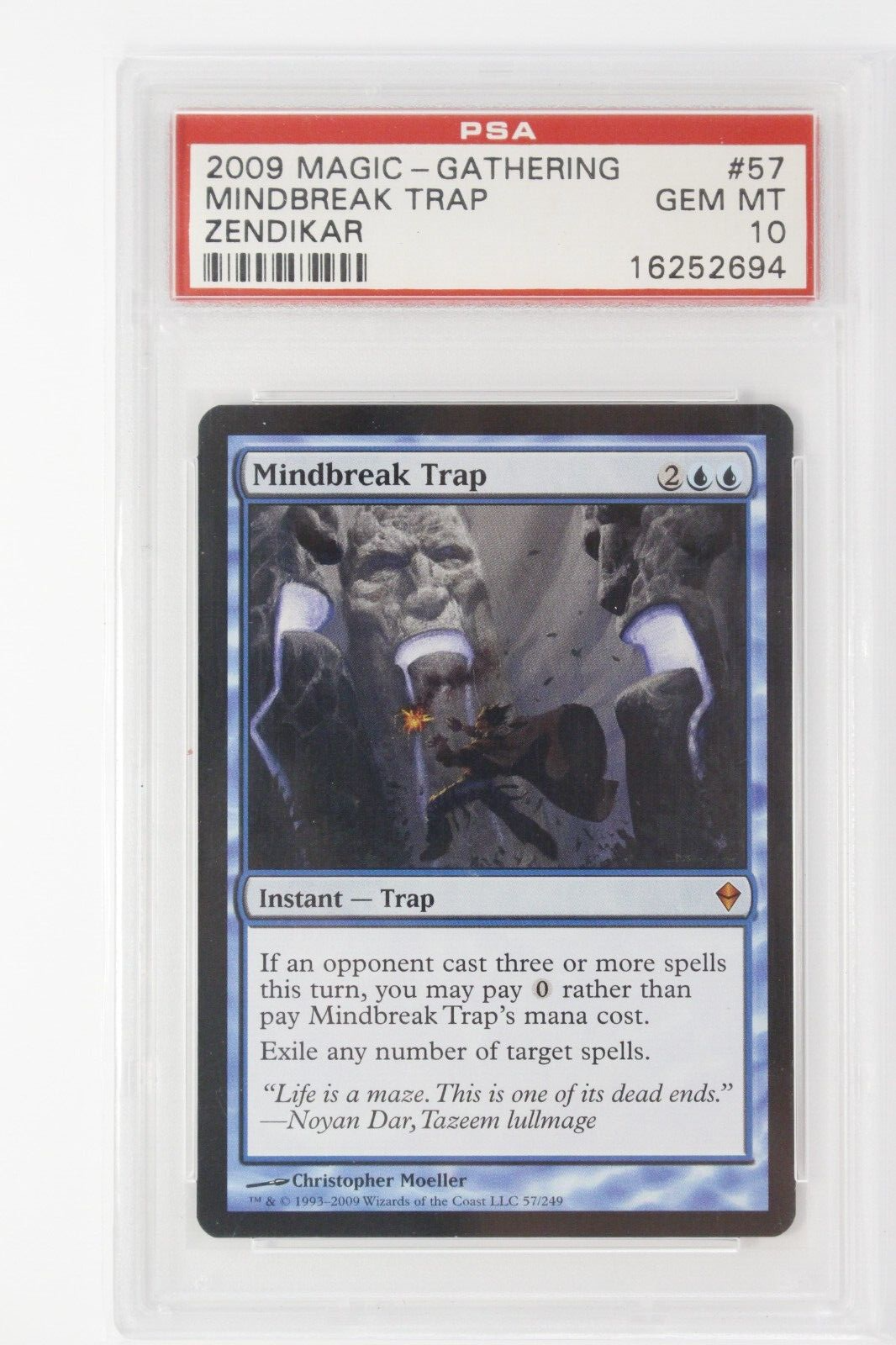 MTG Magic the Gathering Zendikar Mindbreak Trap PSA 10 Gem Mint
