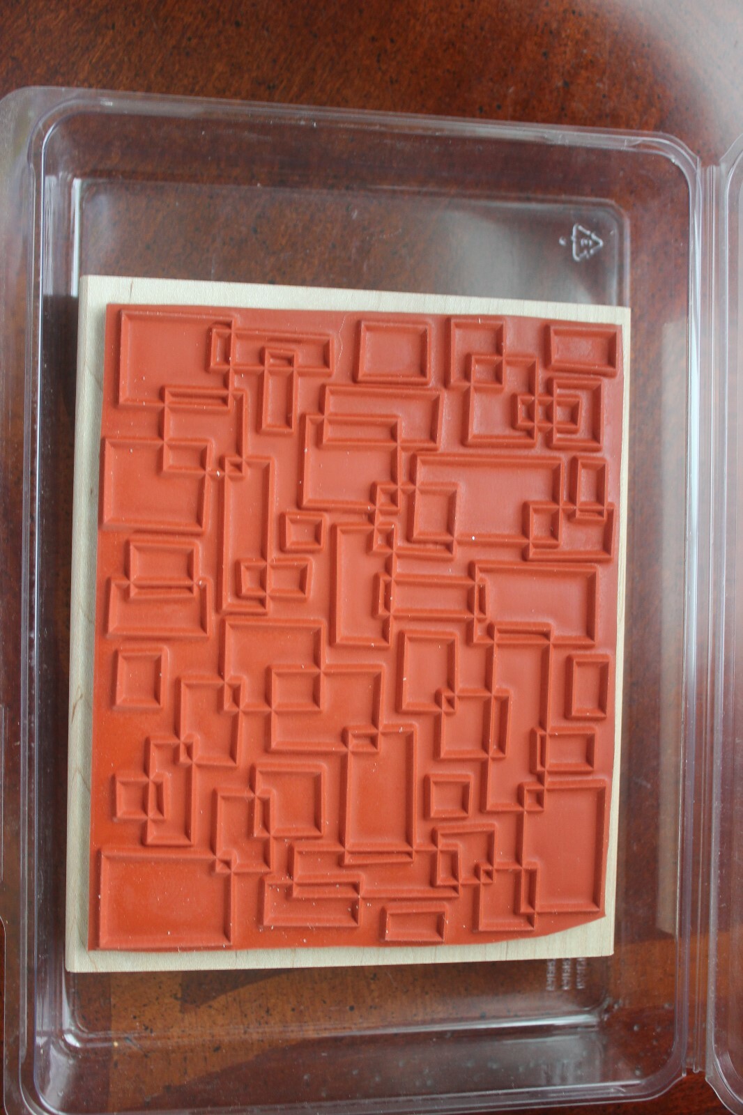 Stampin' UP! Geometric Qood Mounted  Large Stamp 5” X 6”