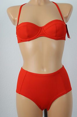 Marken  Bikini im 50er Jahre Style  Gr. 34 Cup B  red  NEU A13-022