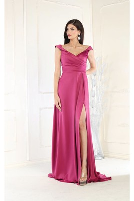 May Queen JF1960 Off The Shoulder Prom Dress