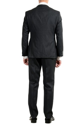 Pre-owned Hugo Boss "c-jeys1/c-shaft1" Men's 100% Wool Gray Two Button Suit