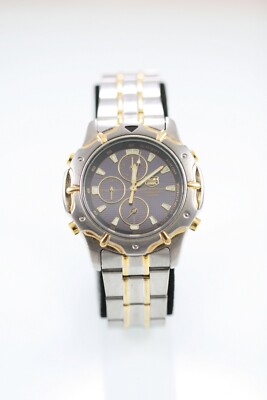 elgin steel pqs men watch stainless gold chron alarm 50m water resistant quartz 195212164176