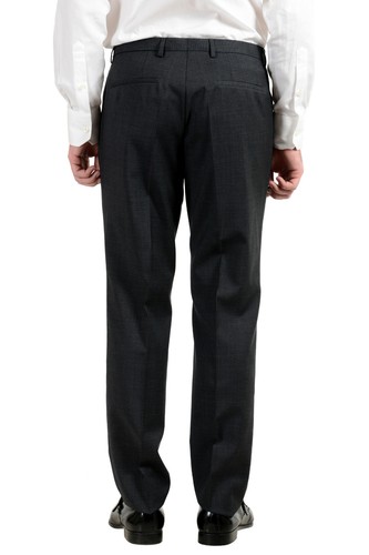 Pre-owned Hugo Boss "c-jeys1/c-shaft1" Men's 100% Wool Gray Two Button Suit