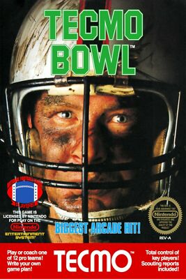 Tecmo Bowl NES Nintendo Retro Game Poster Multiple Sizes 11x17-24x36