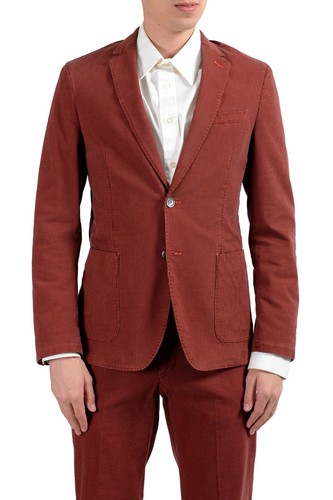Pre-owned Hugo Boss "hanry-d" Men's Slim Stretch Two Button Suit Us 38r It 48r In Multicolor