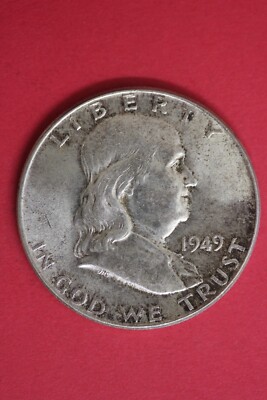 HIGH GRADE 1949 P Ben Franklin Half Dollar Silver Check Out Bell Lines OCE 16