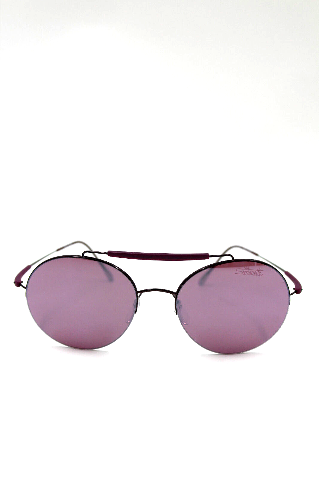 Pre-owned Silhouette Adventurer 8659 6223 Violet Dark/aubergine Shiny Authentic Sunglasses In Purple