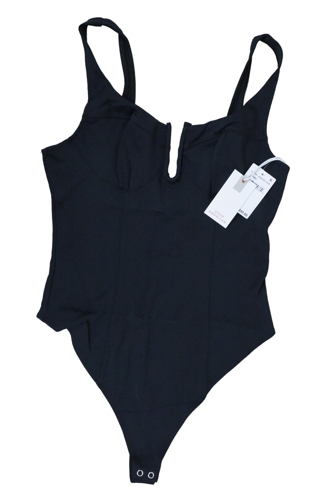 Good American SCUBA U CORSET BODYSUIT GB0369 BLACK001 Size 4 [XL]
