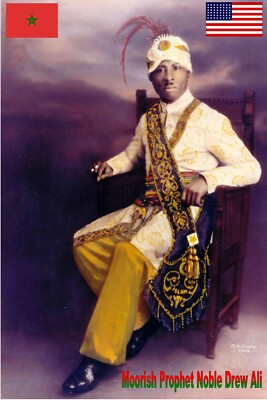 Prophet Noble Drew Al poster,  Moorish Science Temple poster, Great Men poster