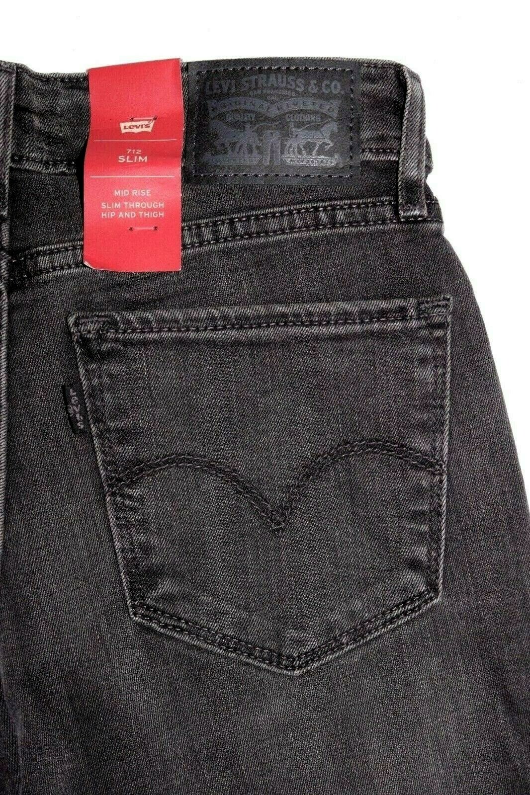 levi's 712 slim black