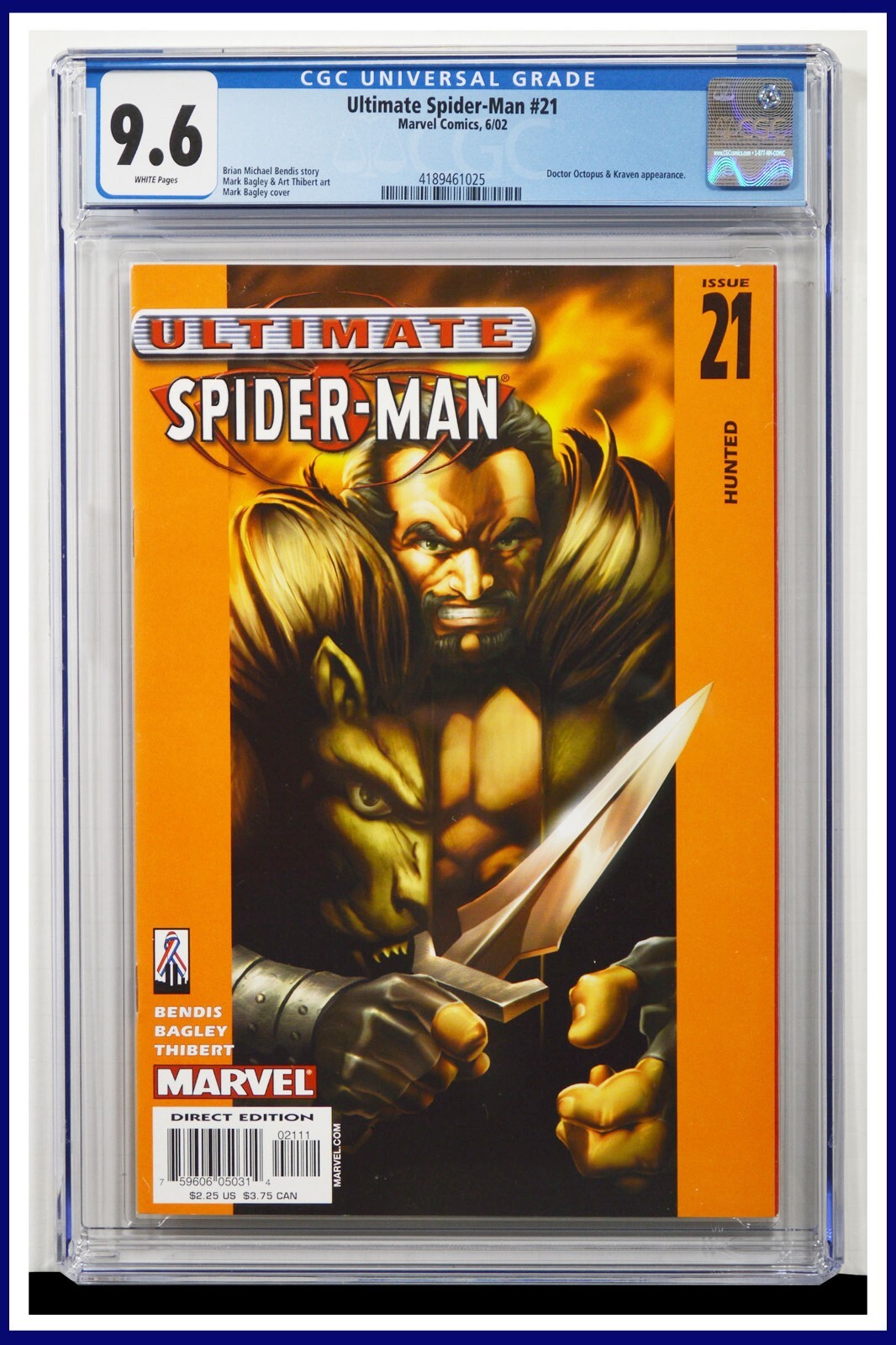Ultimate Spider-Man #21 CGC Graded 9.6 Marvel June 2002 Ultimate Spider-Man #21 CGC Graded 9.6 Marvel June 2002