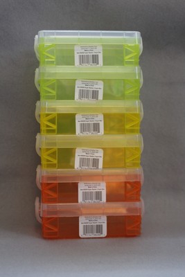 Super Stacker Bundle of 6 Choose Color Locking Lid Crayon Box Storage #38200 NEW