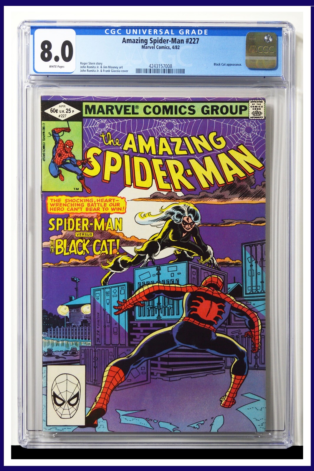 Amazing Spider-Man #227 CGC Graded 8.0 Marvel 1982 John