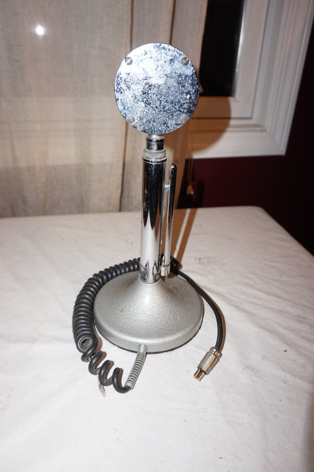 Vintage Astatic Base Microphone Model D-104 w/ T-UG8 Stand