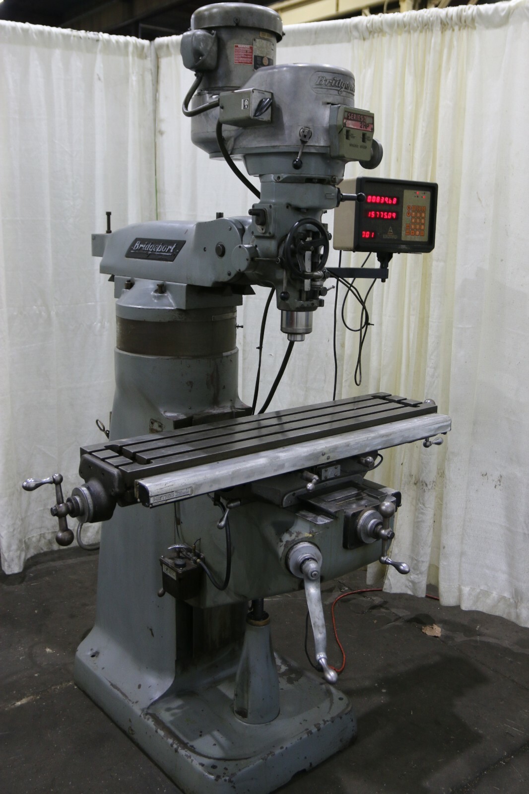 2 HP BRIDGEPORT SERIES I VERTICAL KNEE MILL: YODER #71017