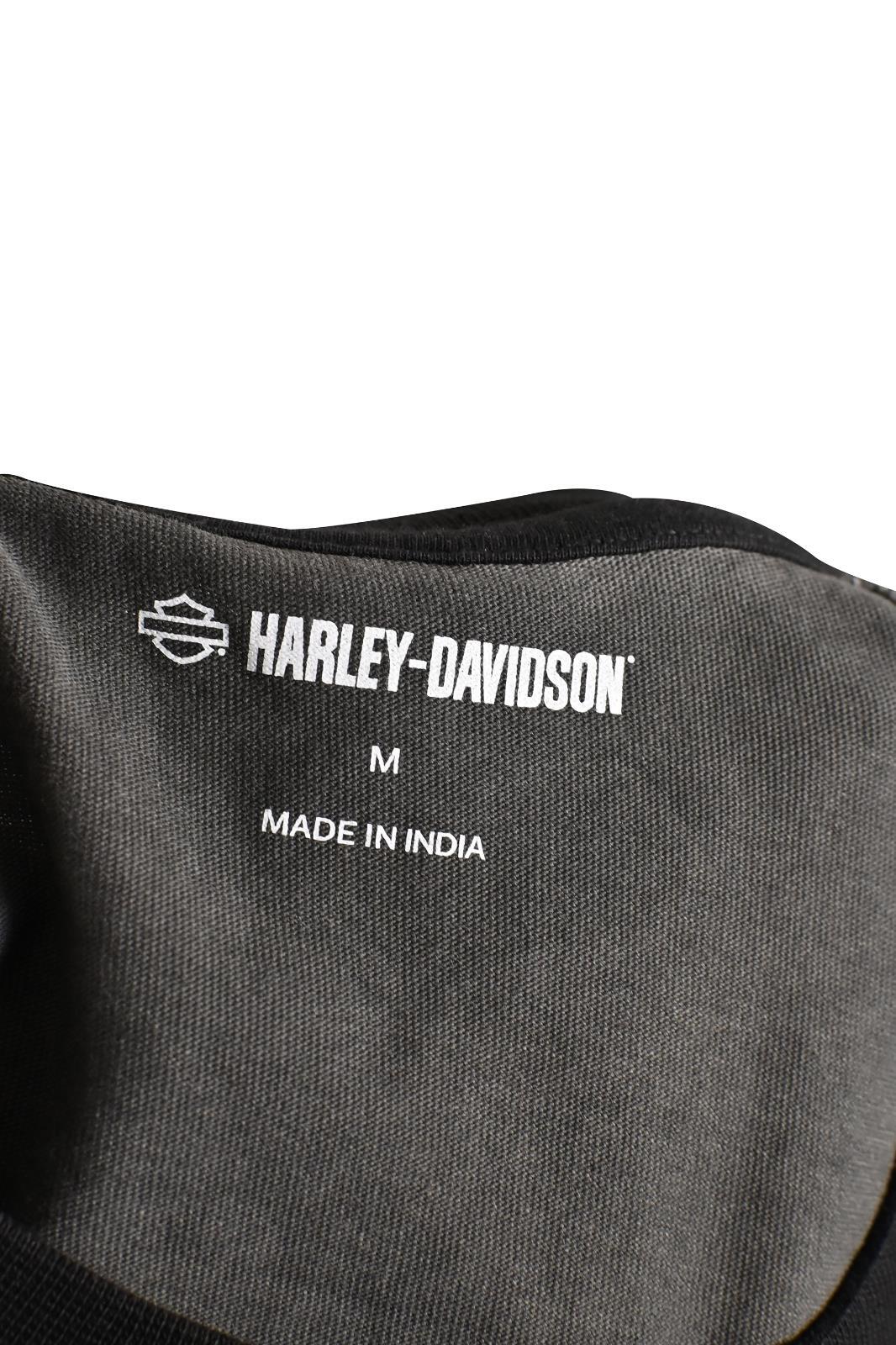 Harley-Davidson Men's T-Shirt Block Letters Graphic Long Sleeve (S65)