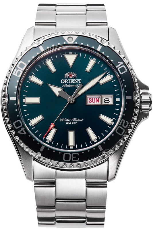 Montre Orient Ra-Aa0004e Pour Homme Vert En Acier